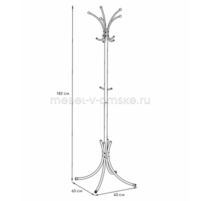 Вешалка-стойка Корона разборная