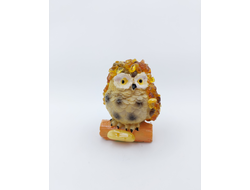 Филин малый на бревне