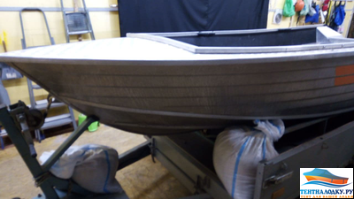 Тент на лодку WELLBOAT 42 (без лееров с кринолинами)