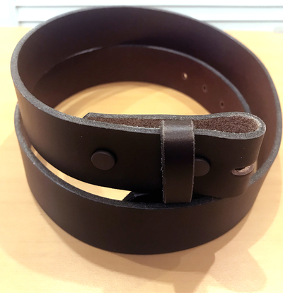 Однослойный гладкий 100% кожаный ремень под пряжку