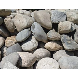 Гранитный булыжник, серый, фракция 200-400 мм