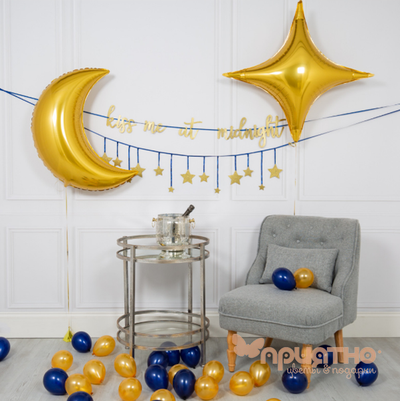 СЕТ ИЗ ВОЗДУШНЫХ ШАРИКОВ "ЛУНА И ЗВЁЗДЫ"