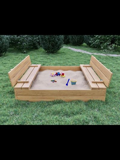 Песочница с крышкой-лавочкой Эко-Лайт