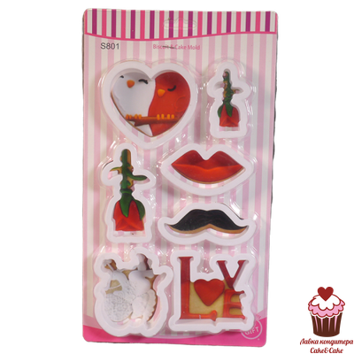 Набор форм Любовь, 7 шт.