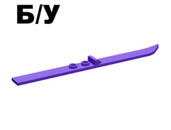 ! Б/У - Technic, Figure Accessory Ski, Dark Purple (2713 / 4284932) - Б/У