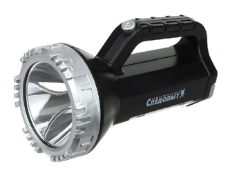 Фонарь фара СИБИРСКИЙ СЛЕДОПЫТ Селена, 1 LED + 1 COB, аккумулятор 220 В