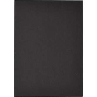 Обложки для переплета картонные Promega office черный лен, A4, 250г/м2, 100 штук в упаковке
