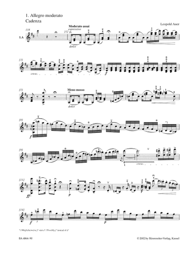 Mozart Concerto for Violin and Orchestra no. 2 in D major K. 211
