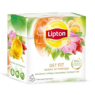Чай Lipton Get Fit зеленый с травами 20 пакетиков