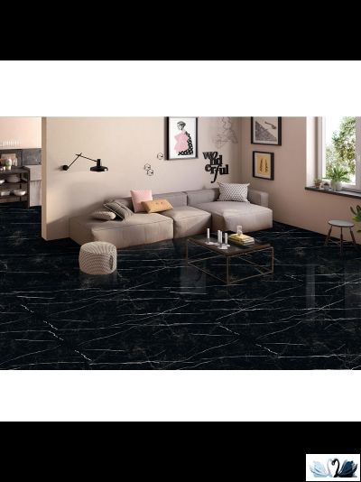 Керамогранит Staro Palacio Nero Marquina 60х120 см глянцевый