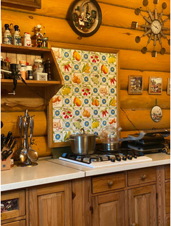 Изразцовое панно "Дары сада"