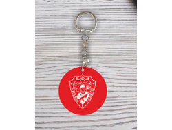 Брелок с гравировкой красный #42 на День пограничника