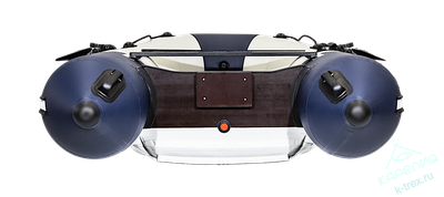 Лодка ПВХ Мастер Лодок Таймень NX3400НДНД Pro "Комби" Св.Серый / Синий