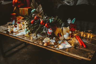 Оформление фотосессии в новогодних оттенках № 1469