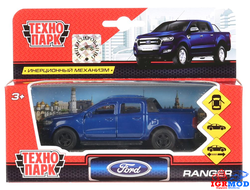 Машина металл &quot;FORD ranger&quot; синий 12 см (Технопарк) арт.SB-18-09-FR-N(BU)