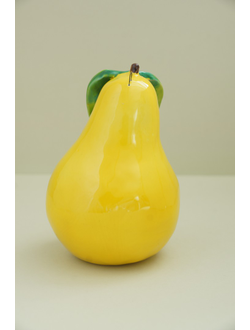 Груша с листом (жёлтая)