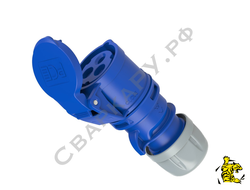 Розетка кабельная PCE Shark 223-6 220В/32А 3 полюса IP44 CEE ударопрочная брызгозащищенная
