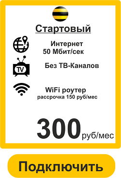 Подключить недорогой Интернет домой в Дзержинске от Билайн 