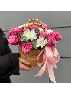 Мини-корзинка "Сиреневая акварель"