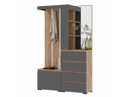 Прихожая ХЕЛЕН Дуб Крафт золотой/Графит