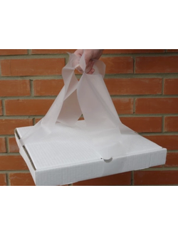 Пакет-переноска для коробки пиццы 20*65см (100 шт.), 35мкм