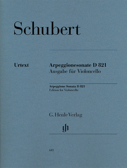 Schubert Arpeggione Sonata a minor D 821 version for Cello and Piano