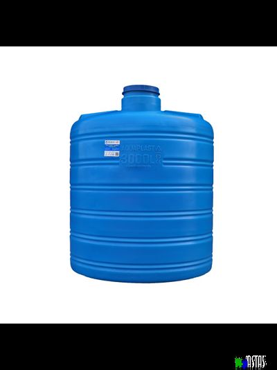 Емкость  3000 литров синяя вертикальная