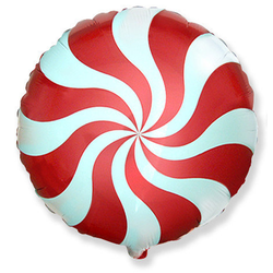 Воздушный шар фольгированный "ЛЕДЕНЕЦ. Красный" 45 см.