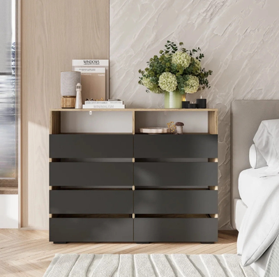 Комод "Кинг" КМ-20 крафт/графит (BTS)