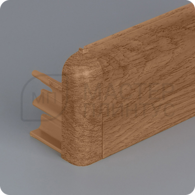 Плинтус с кабель-каналом Comfort Classic 80 80х16х2200 мм. Дуб темный 217