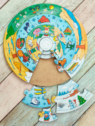 Пазл-пирамида "4 сезона"