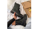 Ботинки Dr Martens Jadon Smooth Black на толстой подошве черные