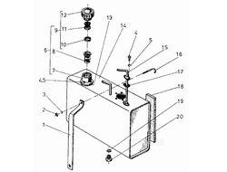 Топливный бак ДВ-1661 6756.00.00.00