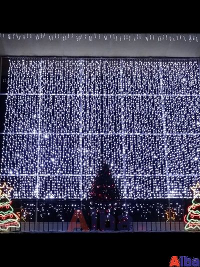 Занавес 2*1.5 м, БЕЛЫЙ ХОЛОДНЫЙ, IP54 Мерцание