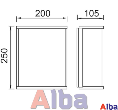 Светильник садово-парковый Геометрия w1843 настенный