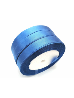 Лента атласная 12 мм, цвет синий арт. 36