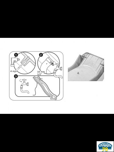 Горка детская - Скат Tsuri (Тсури) 3 метра Салатовый
