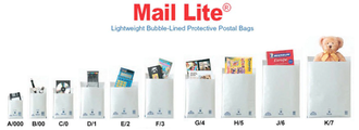 Конверт с пузырчатой пленкой А/000 белый (110х160мм) Mail Lite