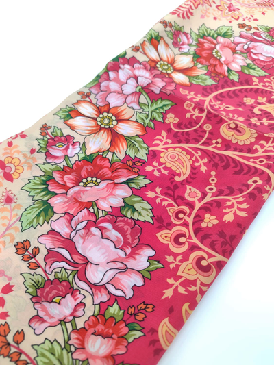 Павловопосадский платок Золотая карусель 1630-5