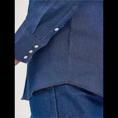Рубашка Wrangler® Cowboy Cut® RIGID Denim Shirt