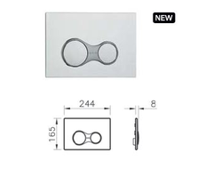 Комплект: Подвесной безободковый унитаз Vitra Integra Round, с тонким сиденьем с микролифтом, инсталяцией и панелью управления, 9856B003-7205