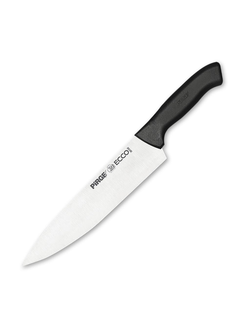Нож поварской 23 см, черная ручка