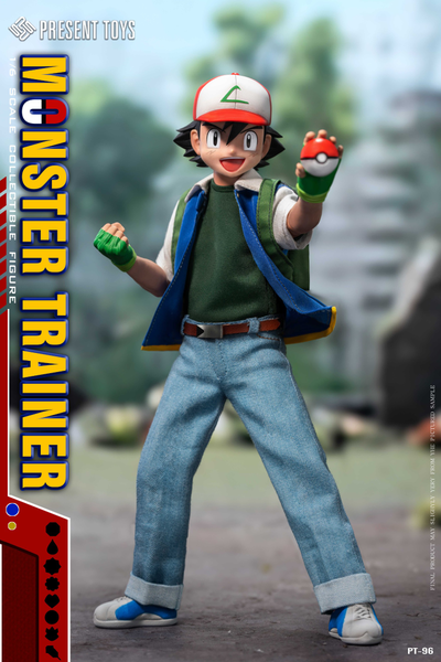 ПРЕДЗАКАЗ - Эш Кетчум (серия Pokemon) - Коллекционная ФИГУРКА 1/6 Monster Trainer (PT-sp96) - PRESENT TOYS ?ЦЕНА: 16900 РУБ.?