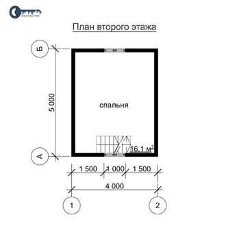 Д-03 ДАЧНЫЙ ДОМ ИЗ БРУСА: ГАБАРИТНЫЕ РАЗМЕРЫ: (7Х5М), ОБЩАЯ ПЛОЩАДЬ: 55М²