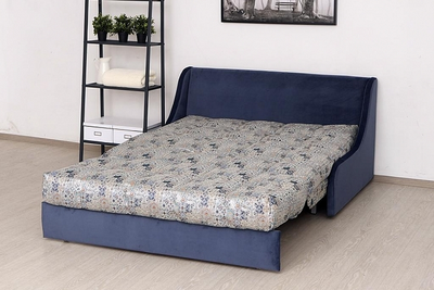 ОДНОСПАЛЬНЫЙ, ДВУСПАЛЬНЫЙ РАСКЛАДНОЙ ПРУЖИННЫЙ ДИВАН-КРОВАТЬ ТУРИН, МЕТАЛЛОСКЕЛЕТ, АККОРДЕОН ВЫКАТНОЙ