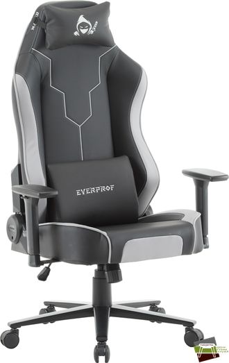 кресло Everprof "РАПИД / Rapid" Экокожа Серый