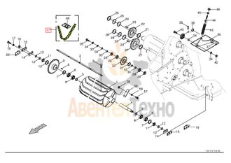 Цепь роликовая 1 1/4&quot; х 72 Ro  900005040 Сomprima CF 155 XC (ППРО-155)