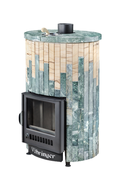 Печь Ферингер Уют Змеевик + Окаменевшее дерево до 18 м3