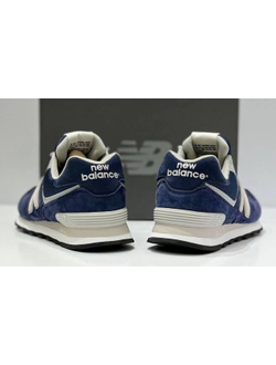 New Balance 574 Blue Cream White