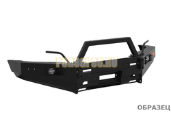 Передний силовой бампер серии Трофи на Nissan Patrol Y61 2004-2010 (02.008.13)